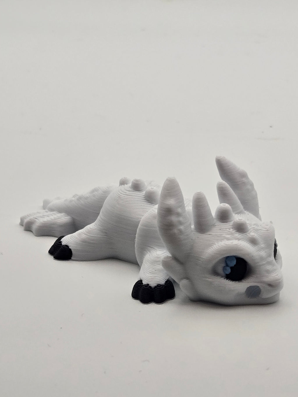Mini White Dragon Keychain
