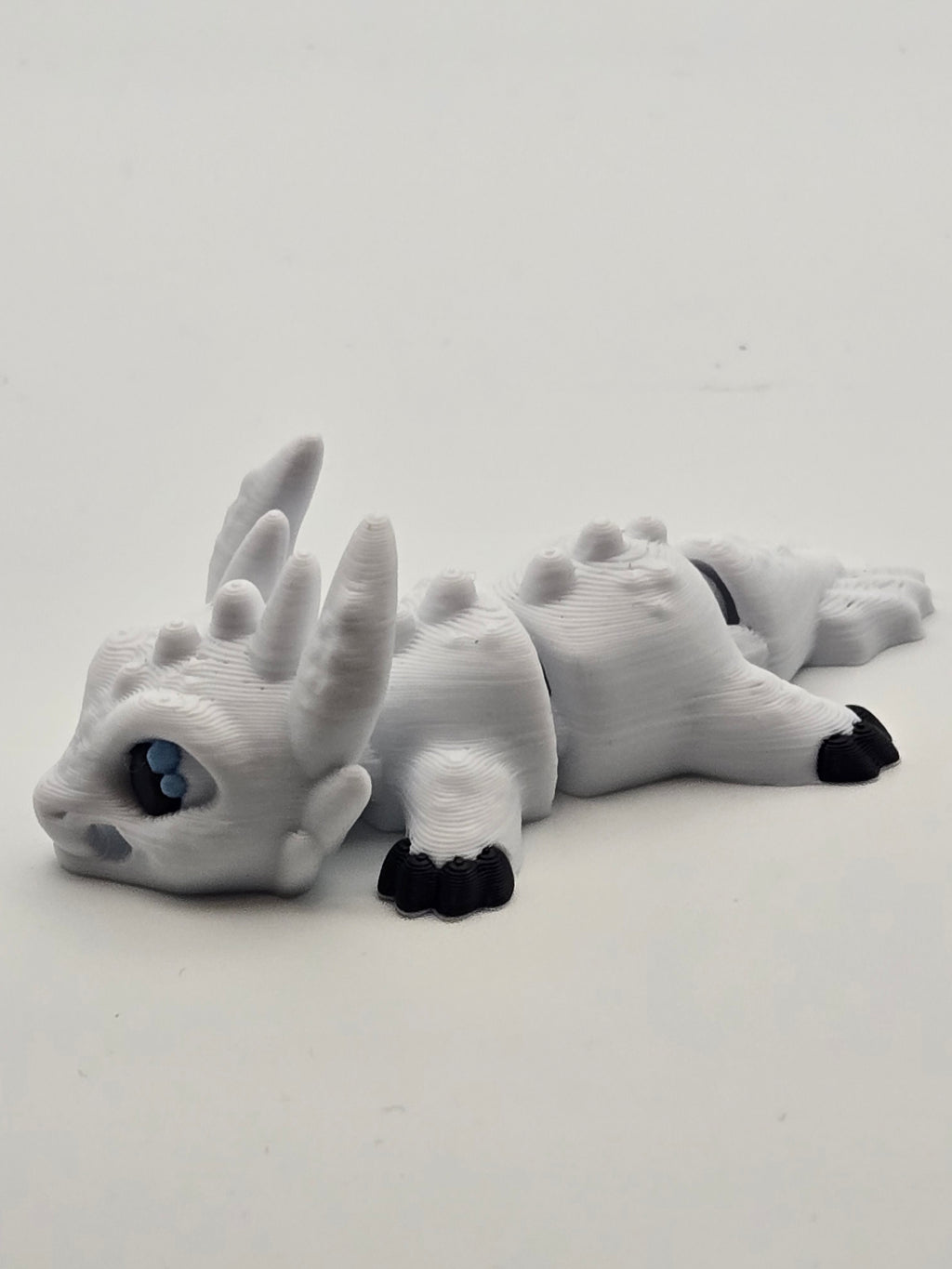 Mini White Dragon Keychain