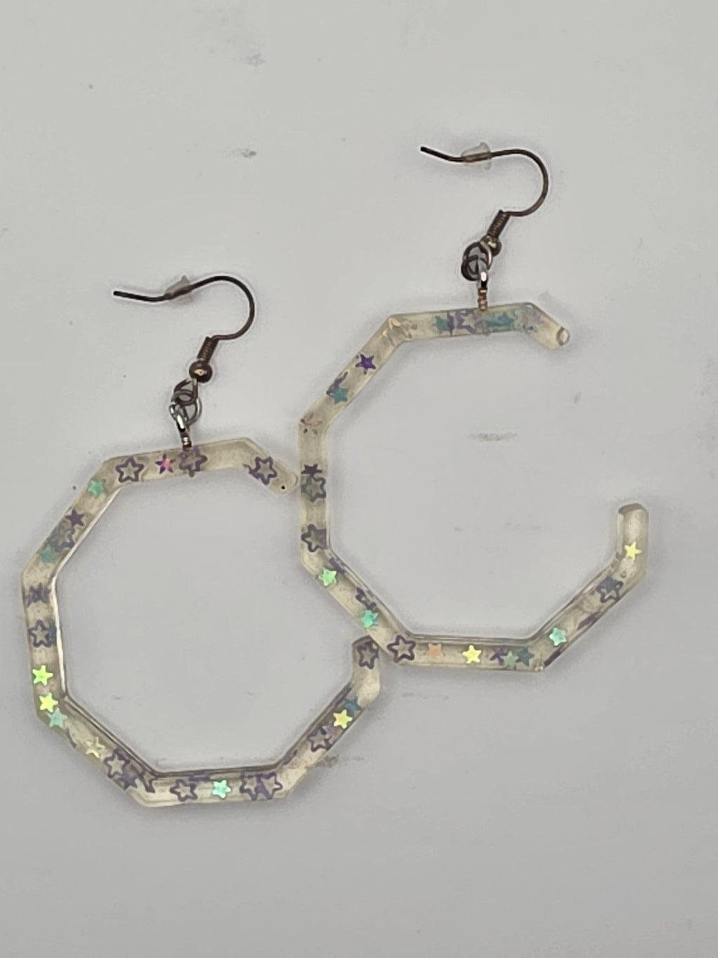 Resin Semi Circle Earring Set
