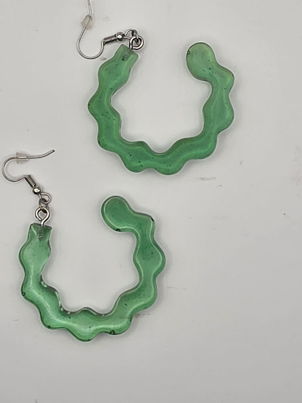 Resin Semi Circle Earring Set