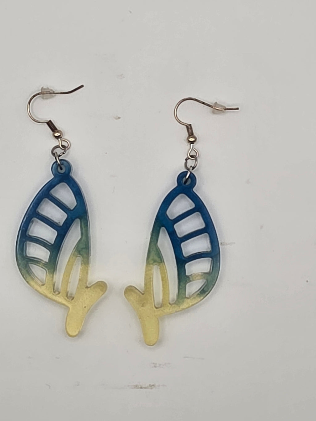 Resin Butterfly Wing Earring Set