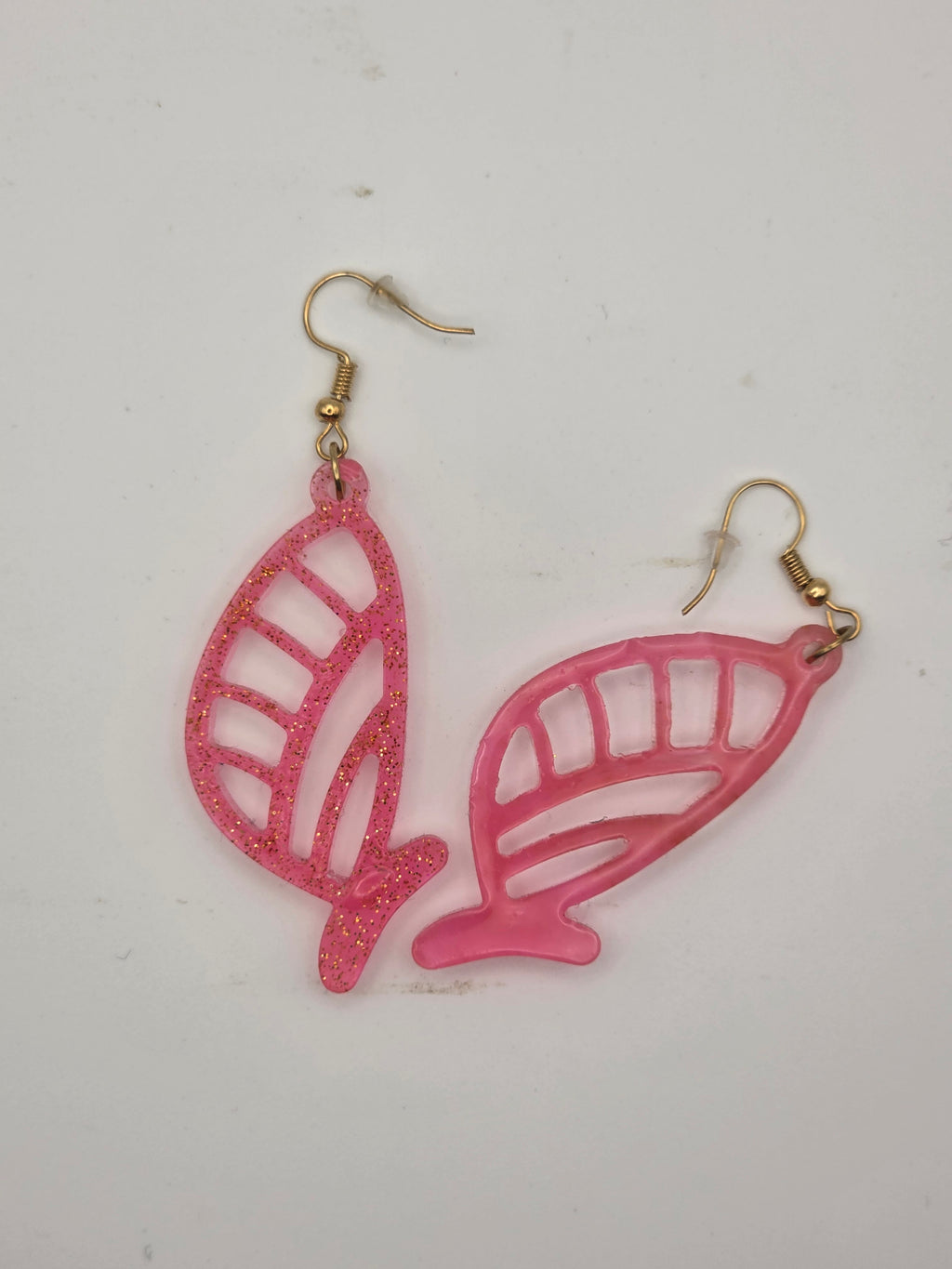 Resin Butterfly Wing Earring Set