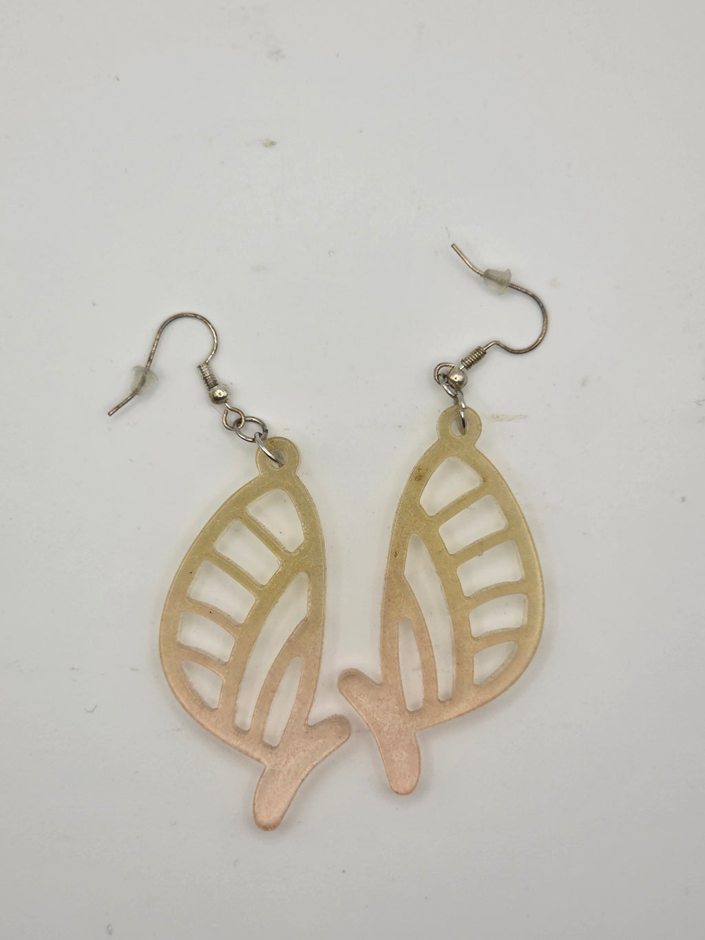 Resin Butterfly Wing Earring Set