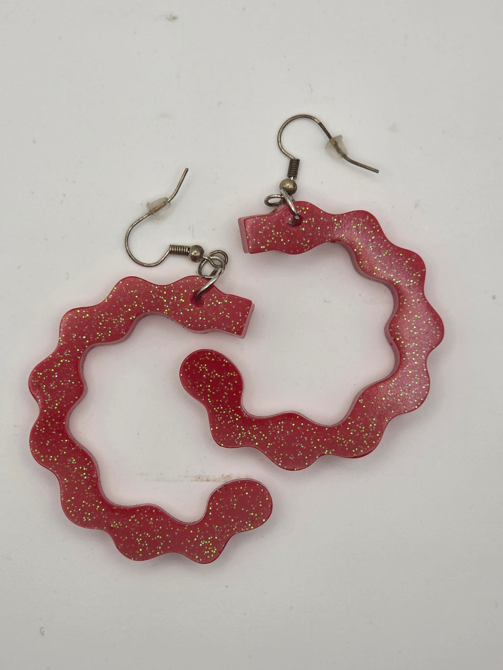Resin Semi Circle Earring Set