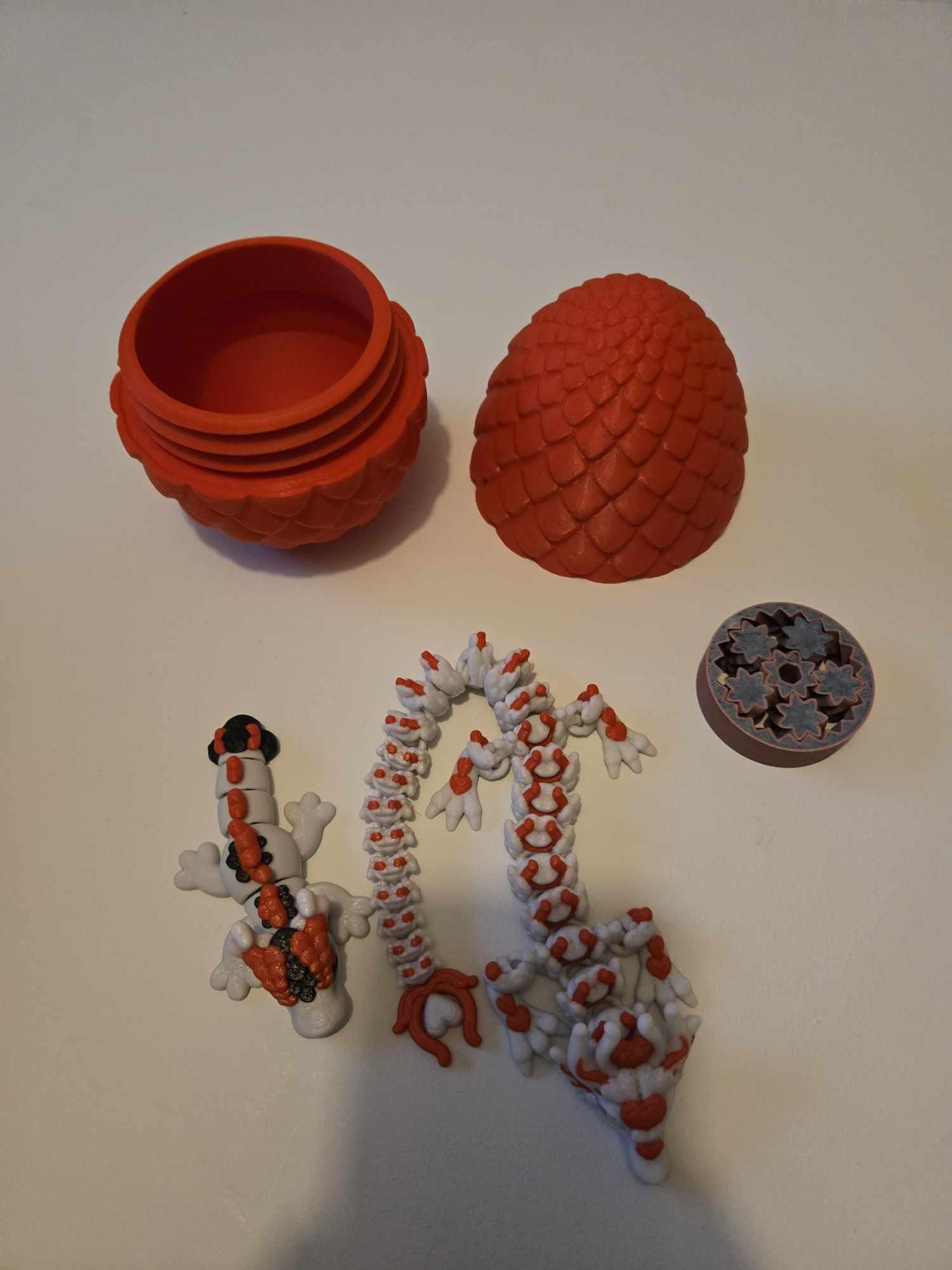 Aphrodite Dragon Egg Set with Love Dragon Keychain and matching Fidget Spinner